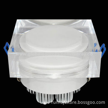 LED Crystal Downlight, 3W Power, AC 85-265V, Edison/Cree/Epistar Chip, ISO 9001 FactoryNew